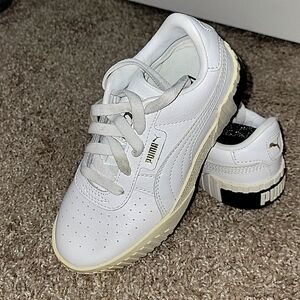 Puma Cali PS Girls Shoes Size 12  Color: Puma White/Puma Black